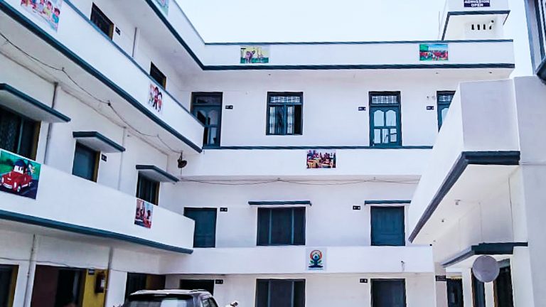 Courtyard view of the J.R.V. Institute building